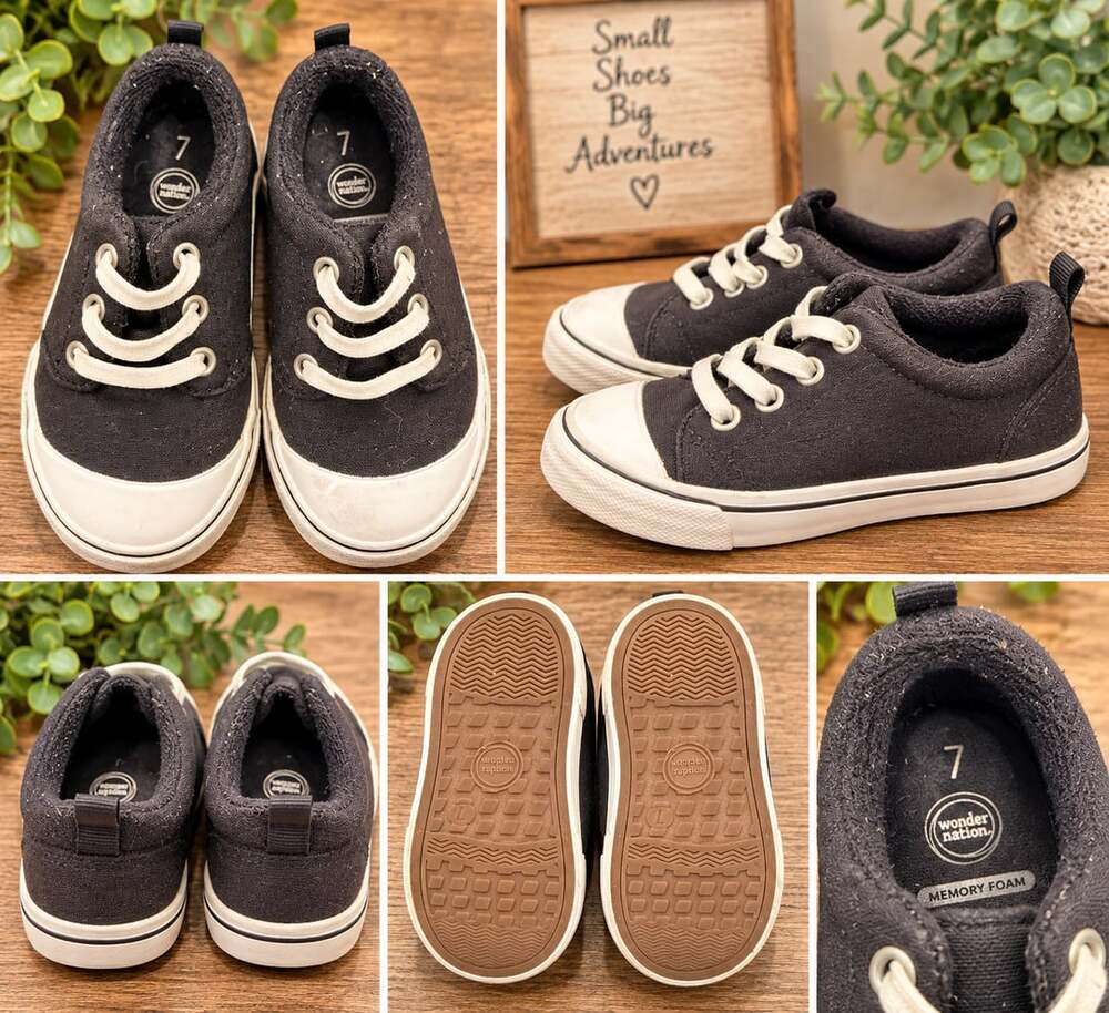 Wonder Nation Toddler Elastic Lace-Up Sneakers - .com